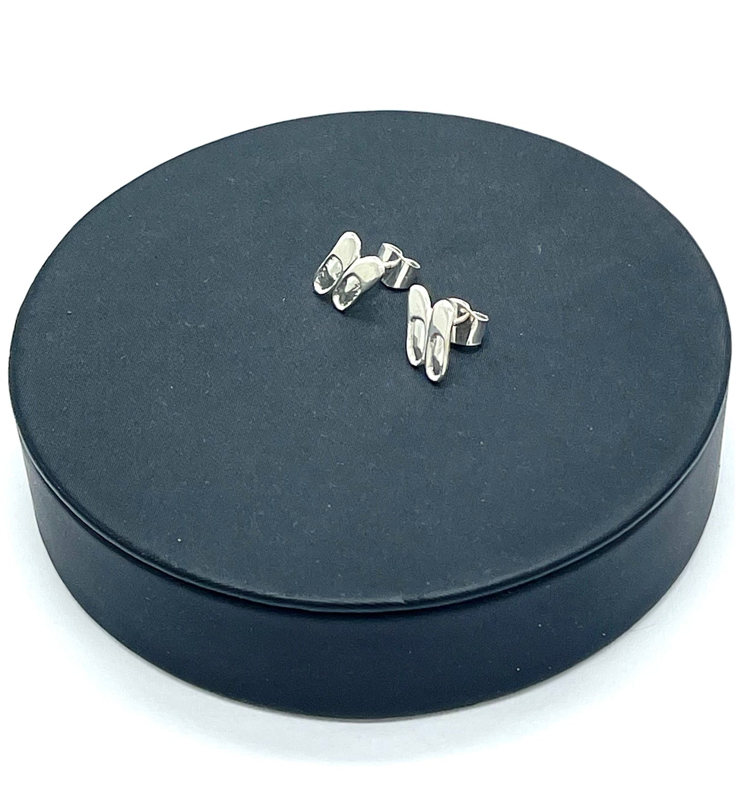 Sterling Silver Ballet Slippers Ballerina Shoes Stud Earrings